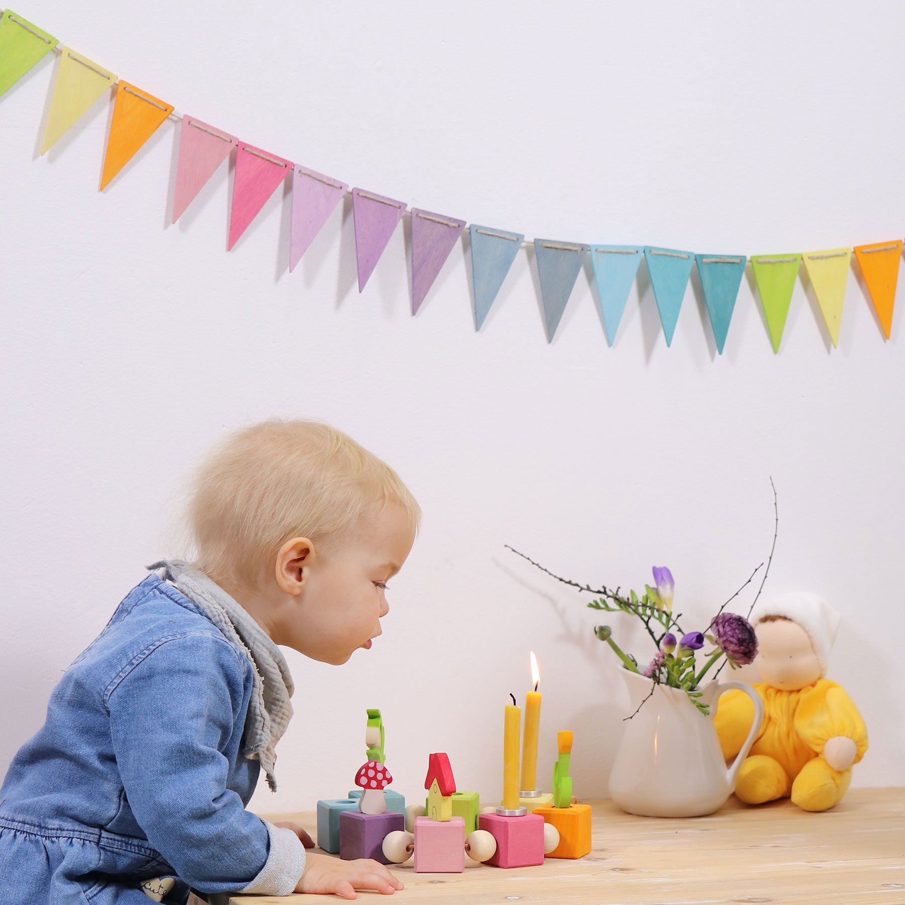 Grimm's Pennant Banner (Rainbow and Pastel) - Cheeky Junior