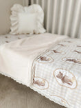Load image into Gallery viewer, Pop Ya Tot - Ted and Duck Fur Lined Cot Blanket
