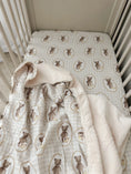 Load image into Gallery viewer, Pop Ya Tot - Ted and Duck Fur Lined Cot Blanket
