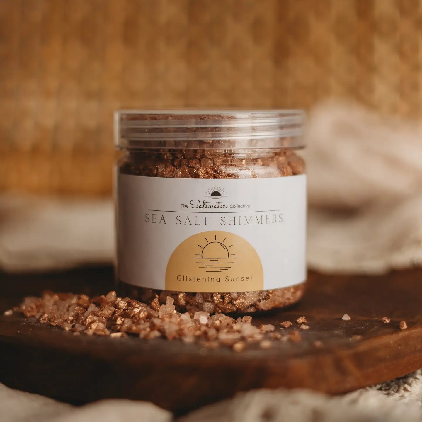 The Saltwater Collective - Sea Salt Shimmer Glistening Sunset 200g