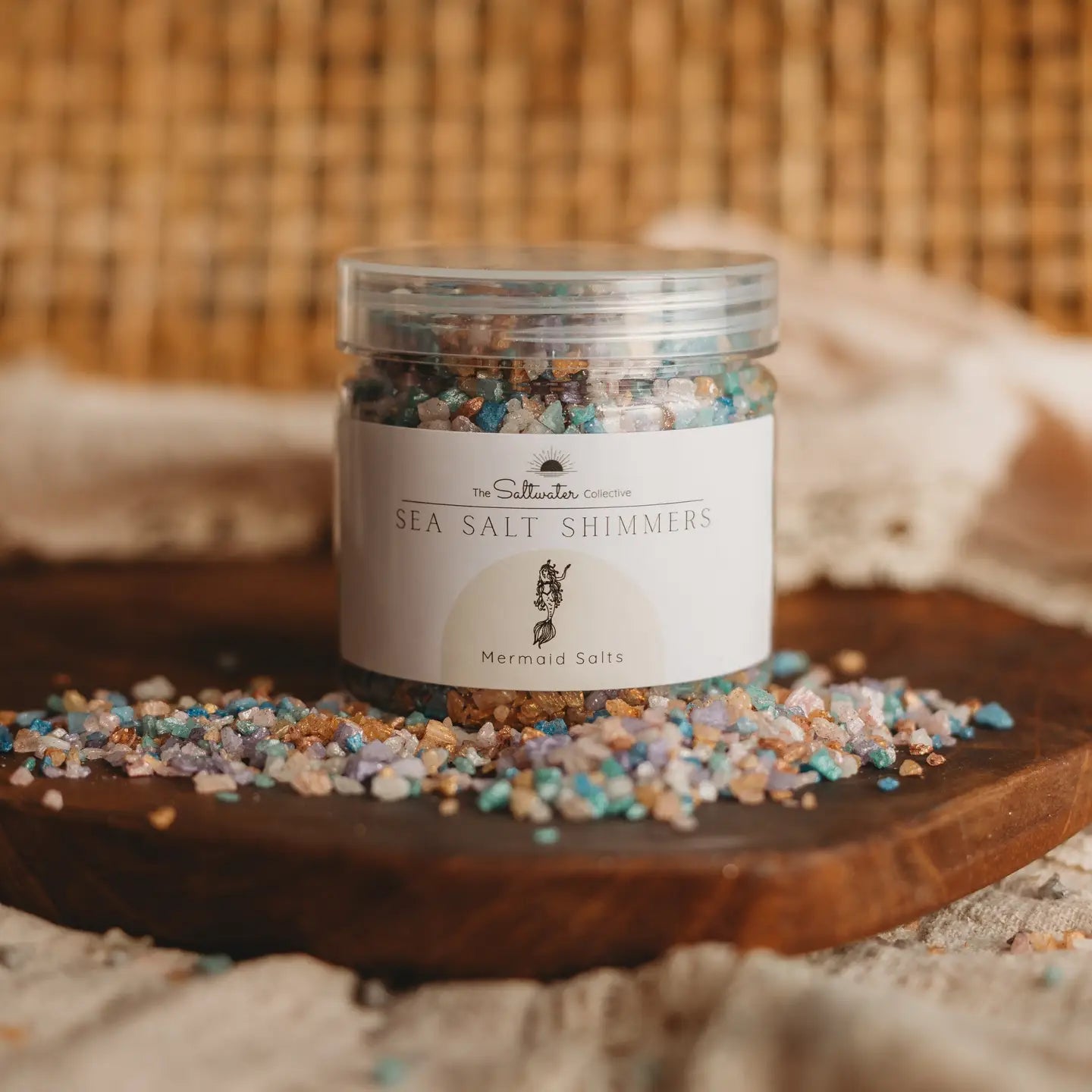 The Saltwater Collective - Sea Salt Shimmer Mermaid Salts 200g