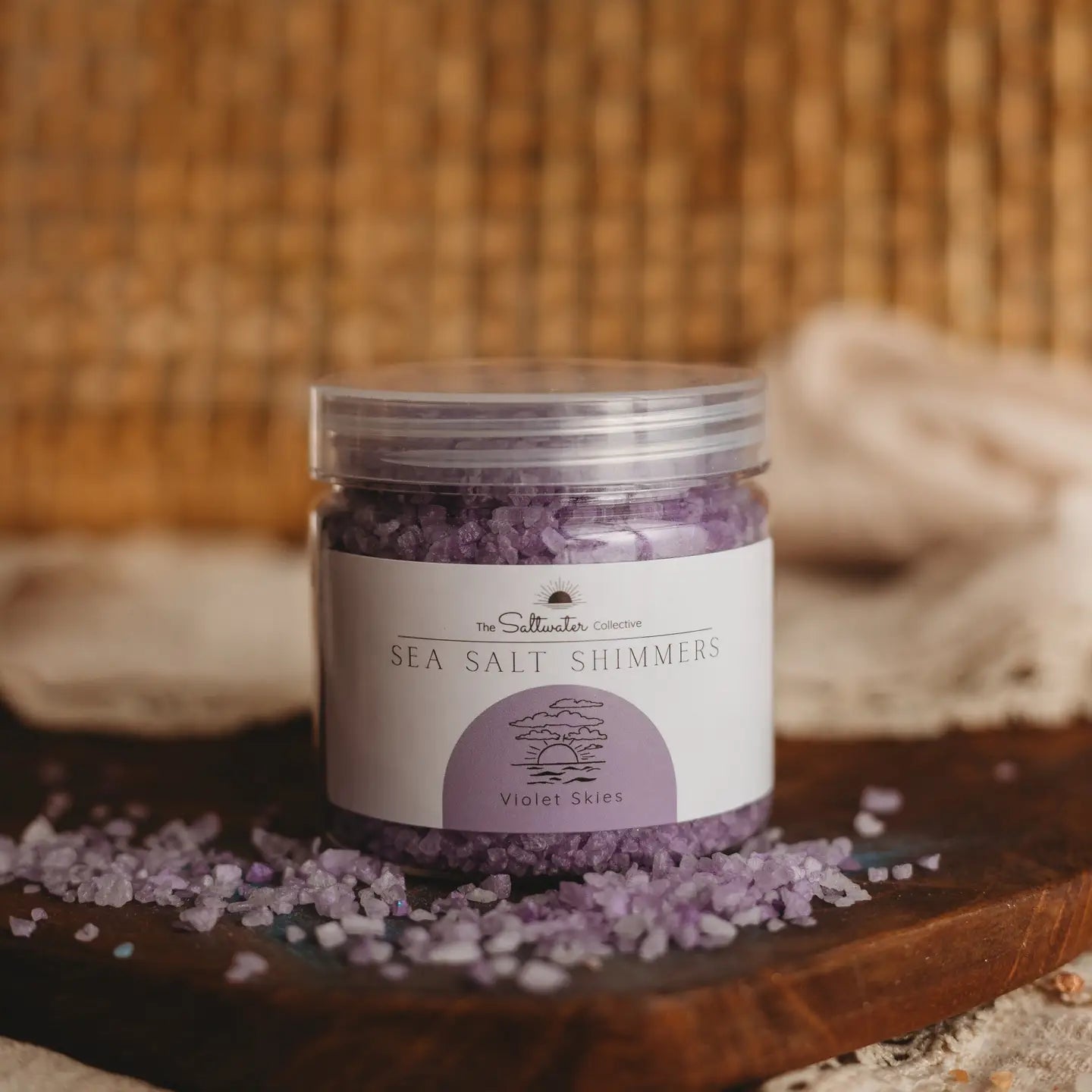 The Saltwater Collective - Sea Salt Shimmer Violet Skies 200g