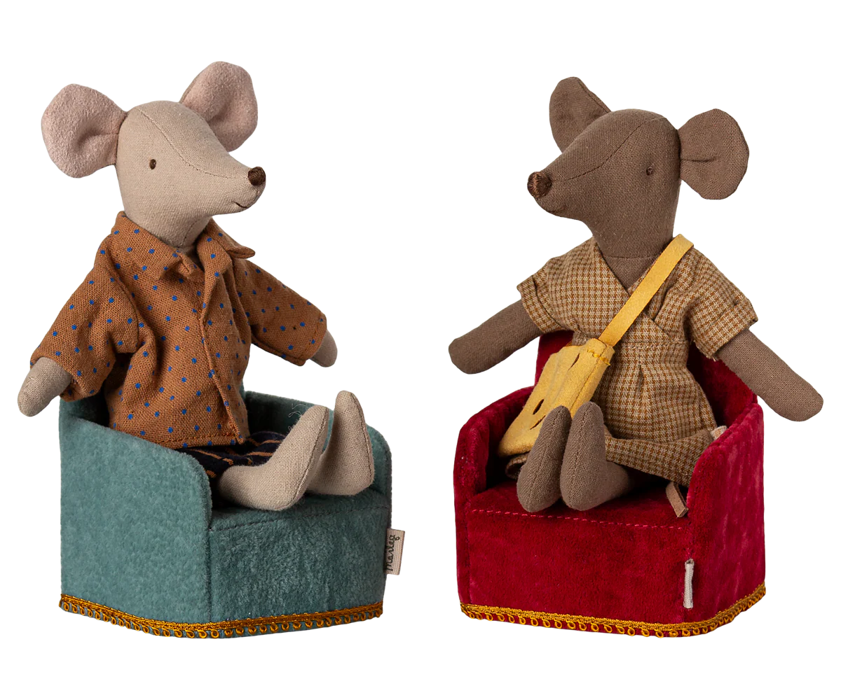 Maileg - Folding Chair for Mouse Mint ONLINE ONLY