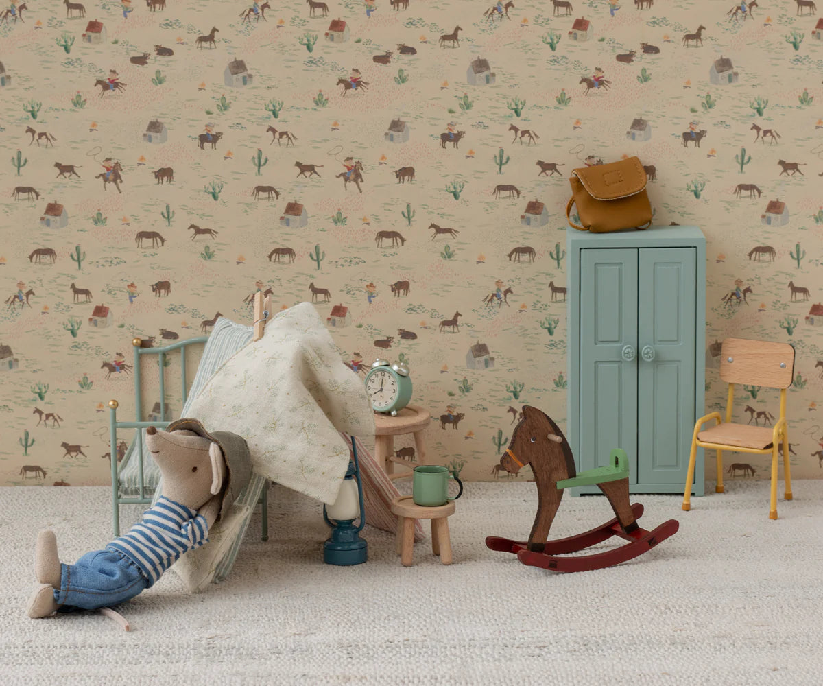 Maileg - Rocking Horse for Mouse Dark Brown