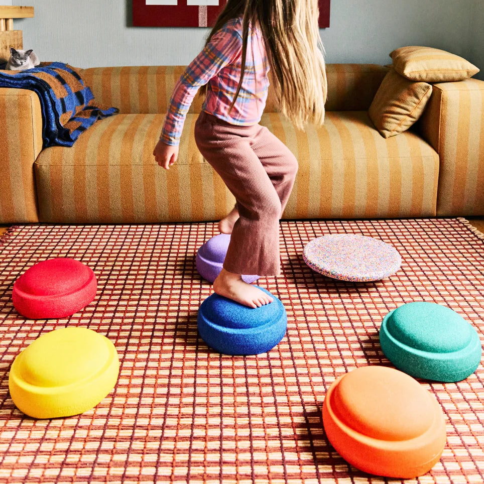 Stapelstein - Rainbow Set of 6 + 1 Super Confetti Board Set