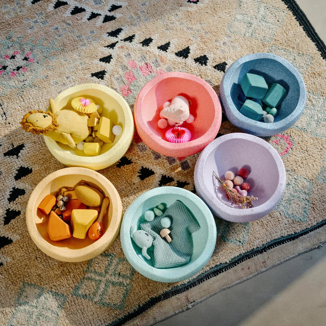 Staplestein - Rainbow Pastel Set of 6