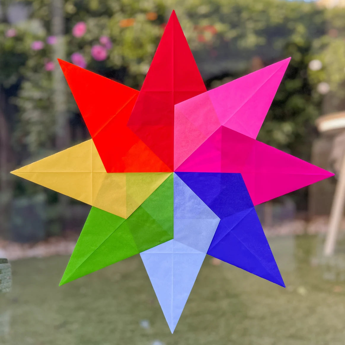 Mercurius - Window Star Folding Paper (22cm x 22cm) 40gsm 100 sheet Wax-like Kite Paper