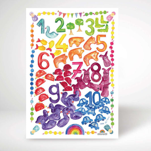 Grimm's - Art Print World of Numbers