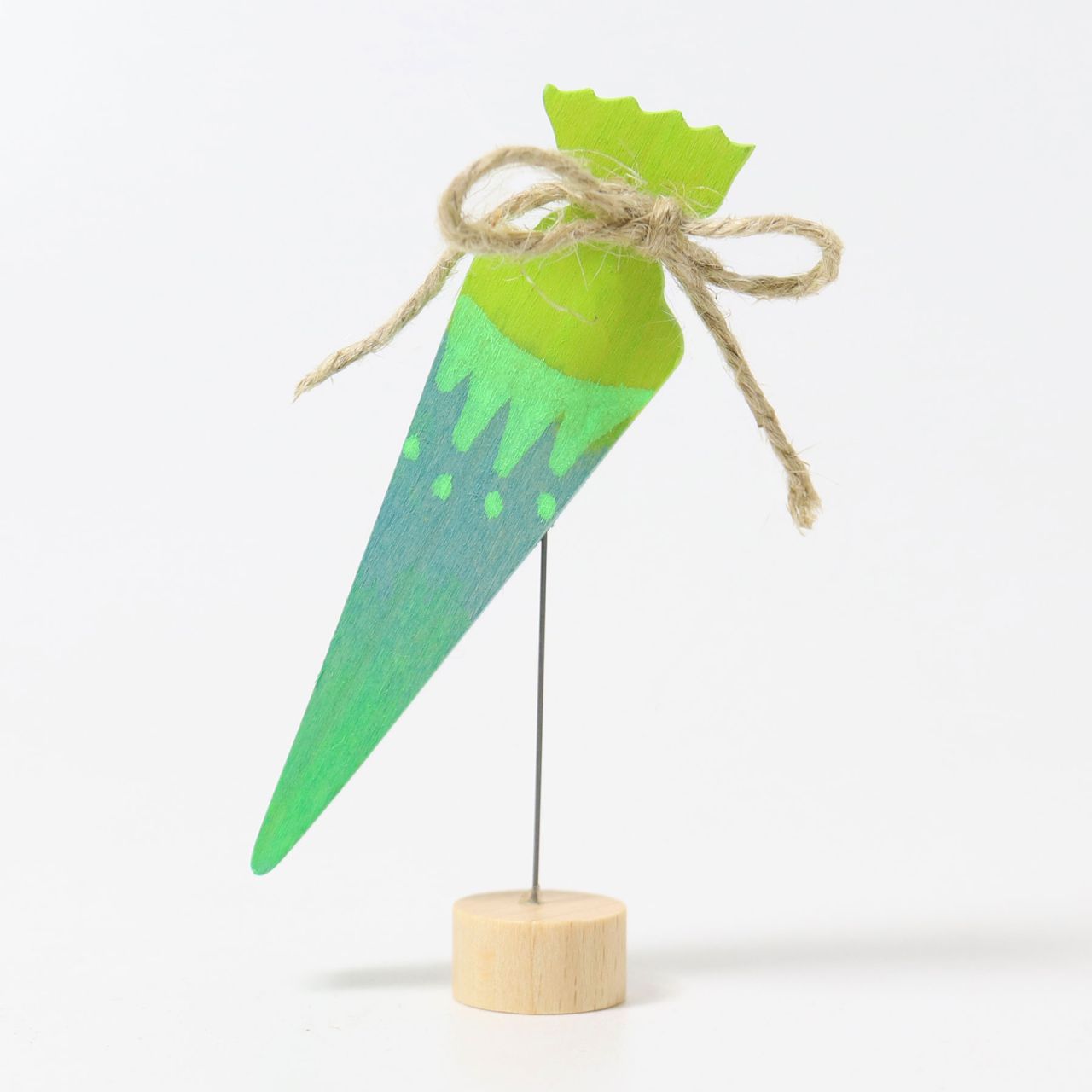 Grimm's Celebrations - School Cone Neon Green