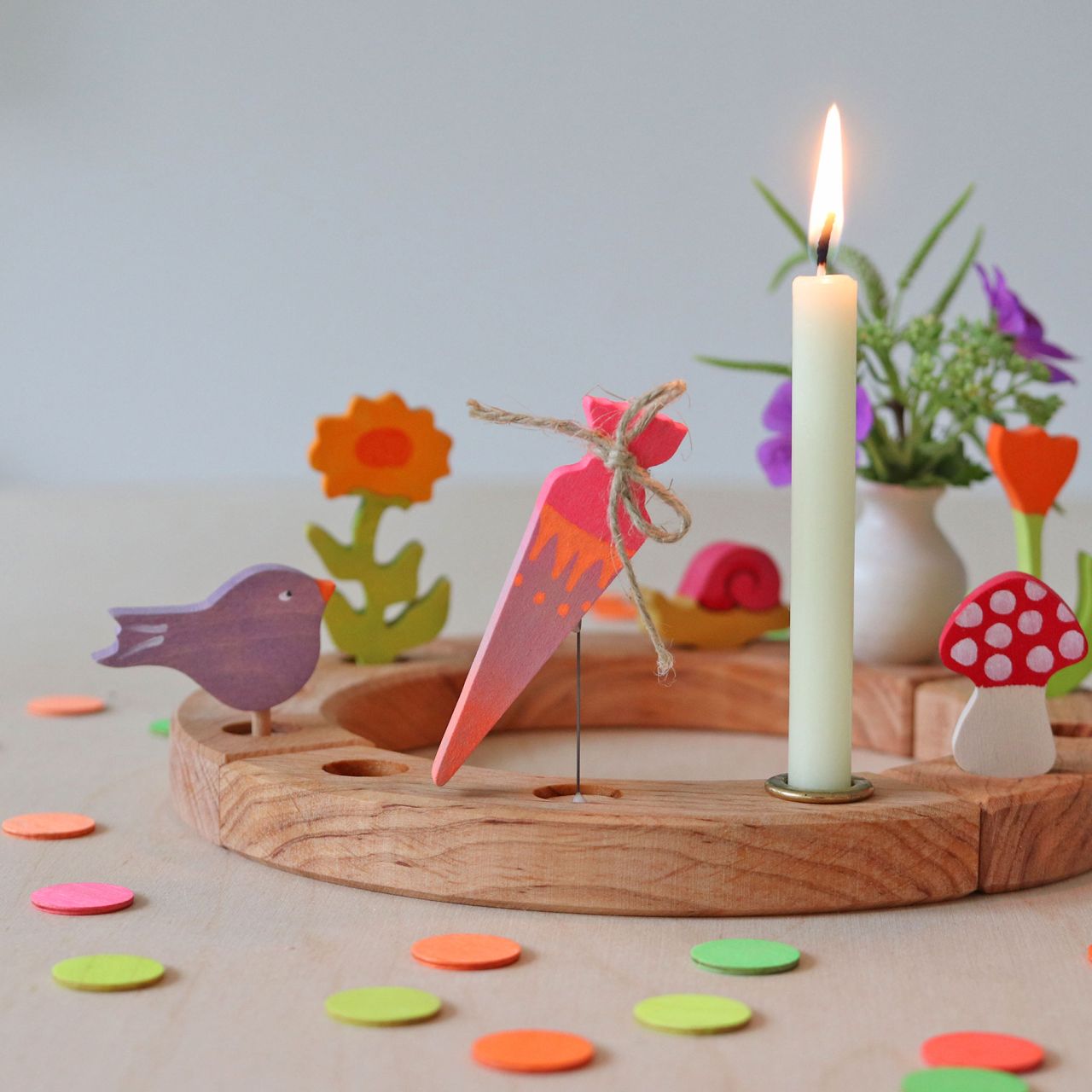 Grimm's Celebrations - School Cone Neon Pink