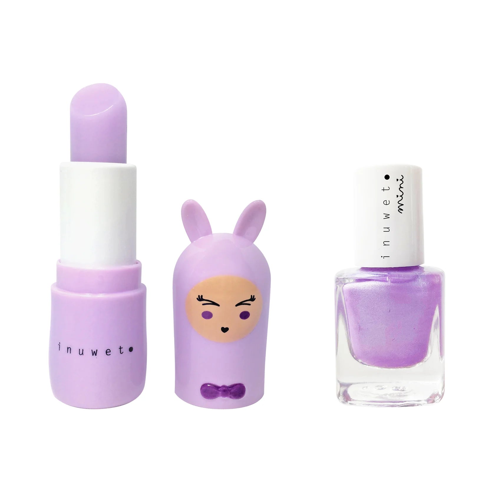 Inuwet - Duo Lip Balm and Nail Polish Mauve
