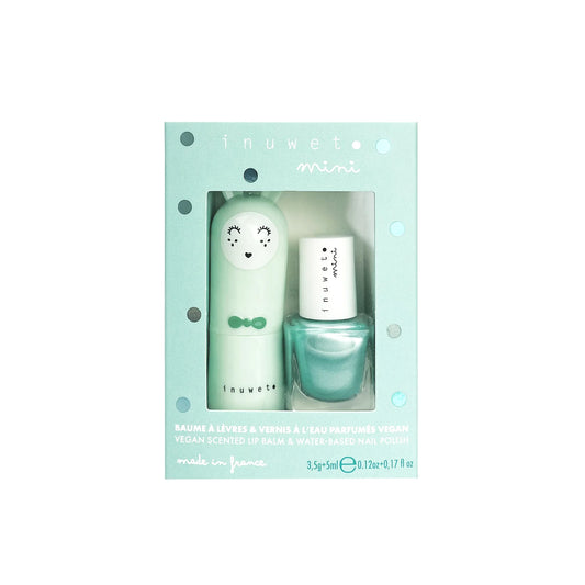 Inuwet - Duo Lip Balm and Nail Polish Turquoise