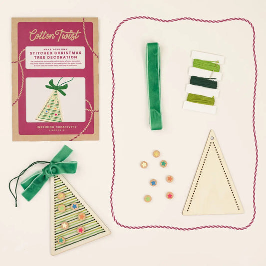 Cotton Twist - Make Your Own Stitched Christmas Tree Decorations