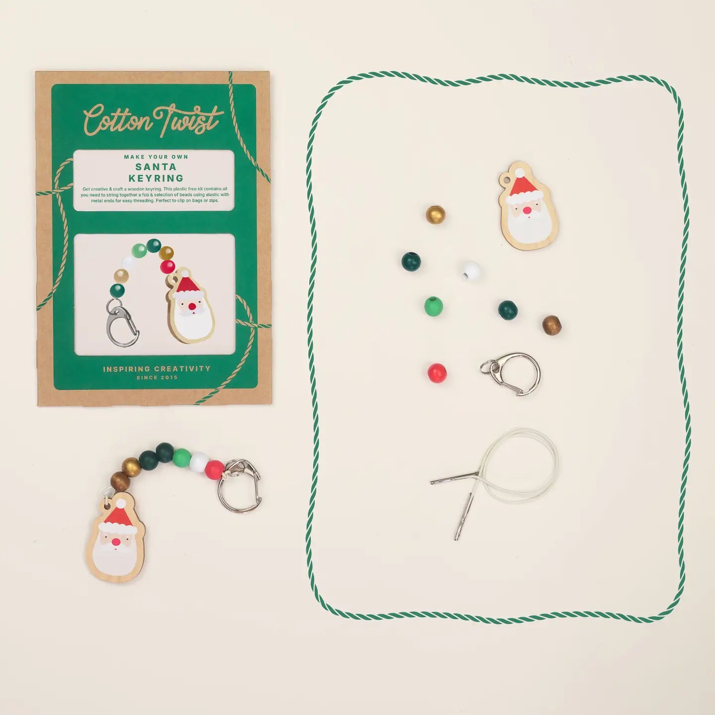 Cotton Twist - Make Your Own Santa Keyring