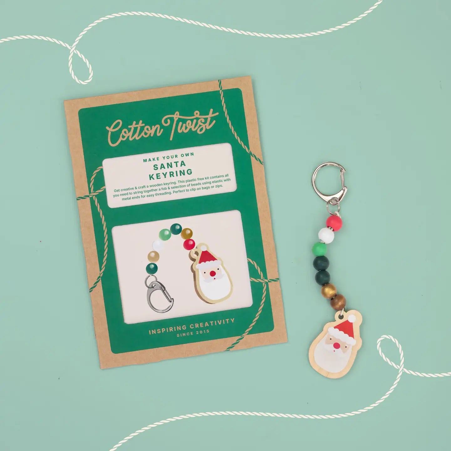 Cotton Twist - Make Your Own Santa Keyring