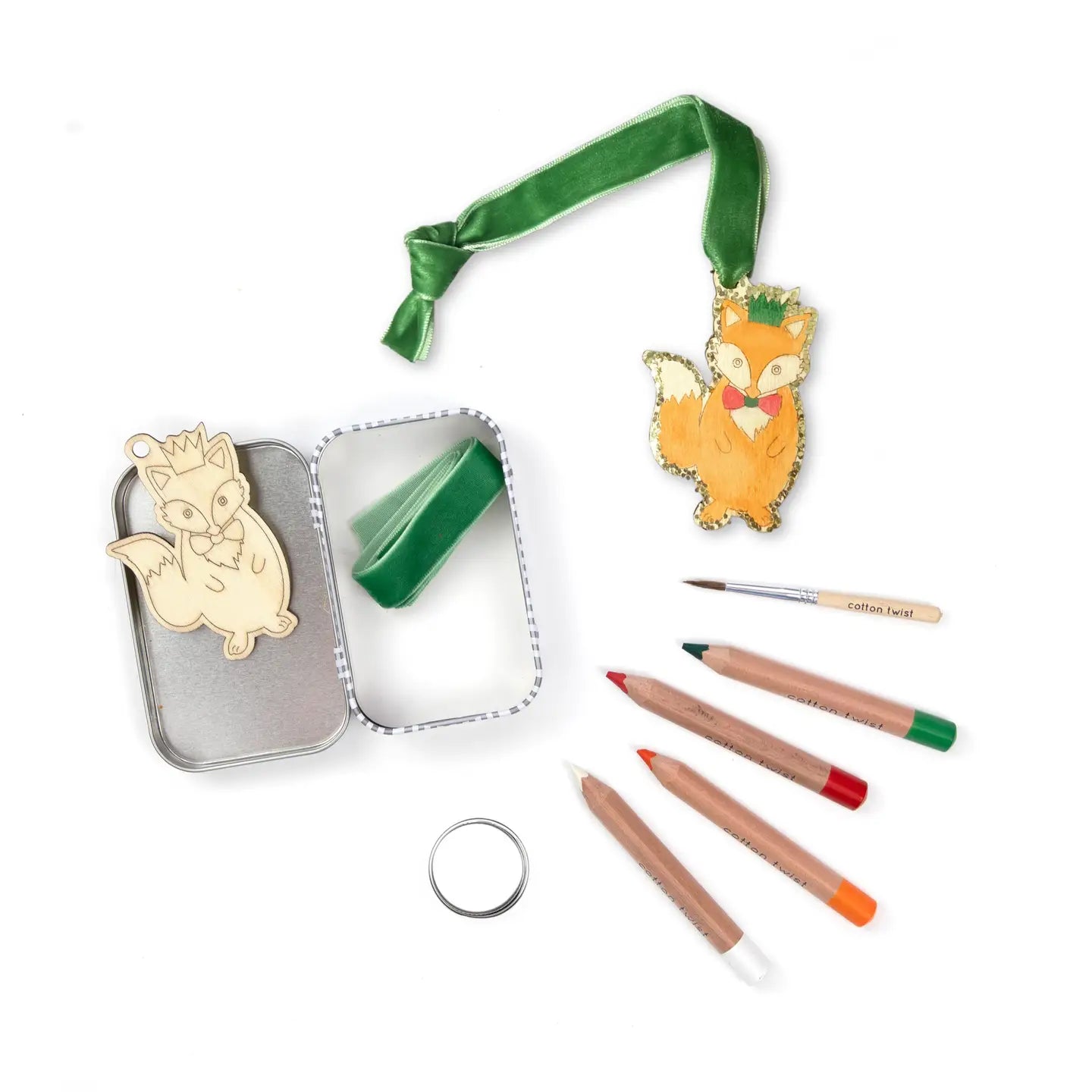 Cotton Twist - Make Your Own Christmas Fox Keyring