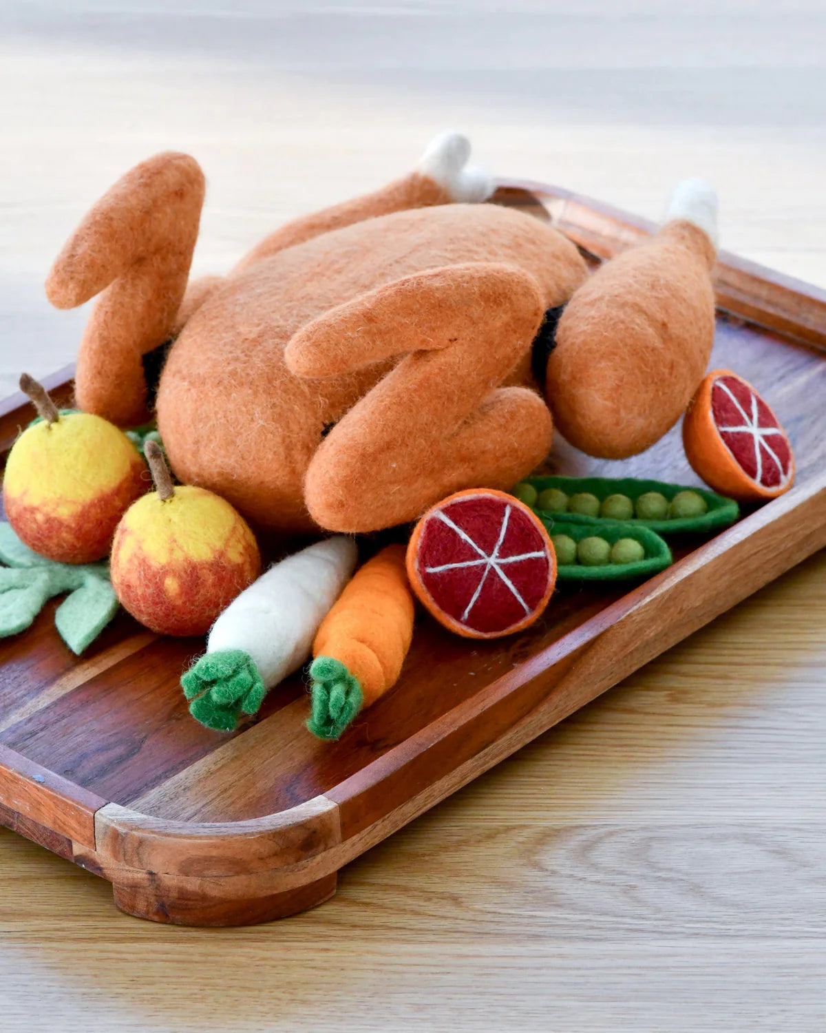 Tara Treasures - Felt Roast Turkey Food Set