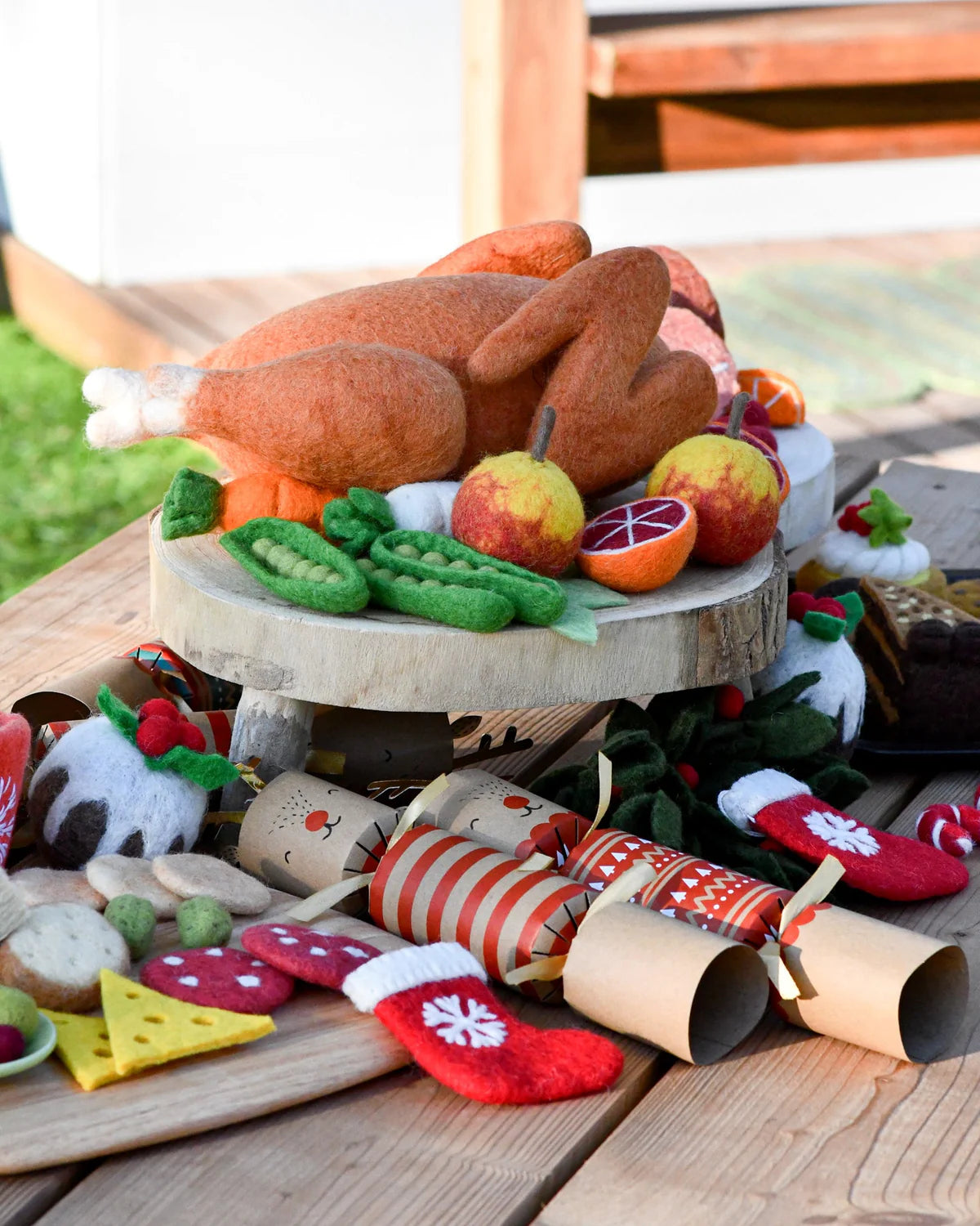 Tara Treasures - Felt Roast Turkey Food Set