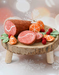Load image into Gallery viewer, Tara Treasures - Felt Christmas Ham Feast Food Set
