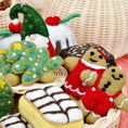 Load image into Gallery viewer, Tara Treasures - Felt Gingerbread Couple Cookies
