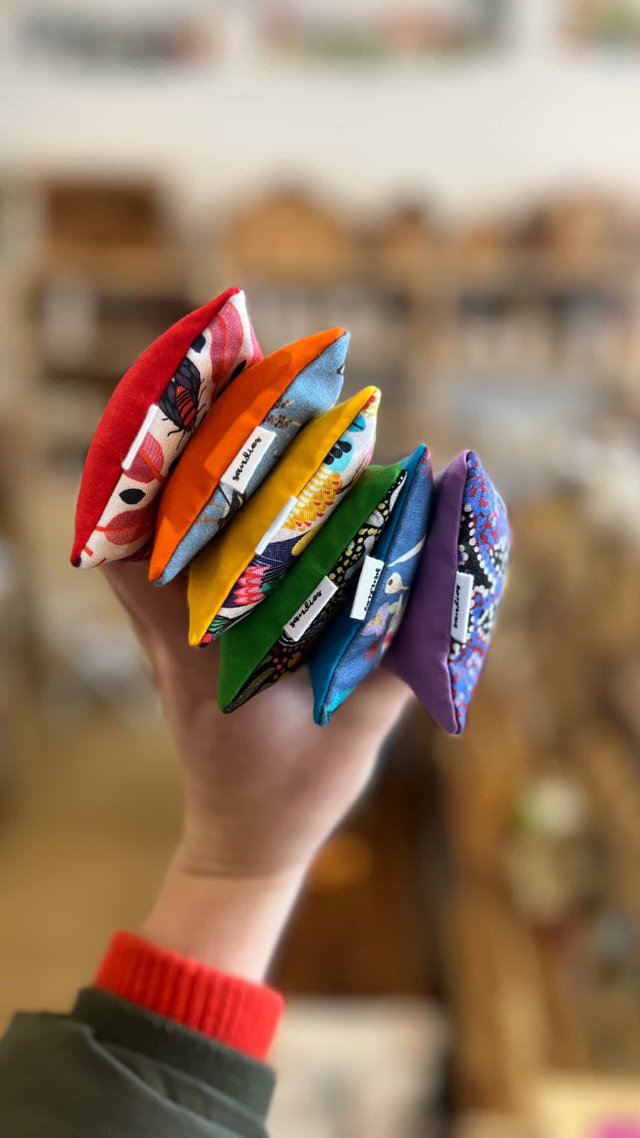 Sandies Sanbags - Rainbow Set of 6