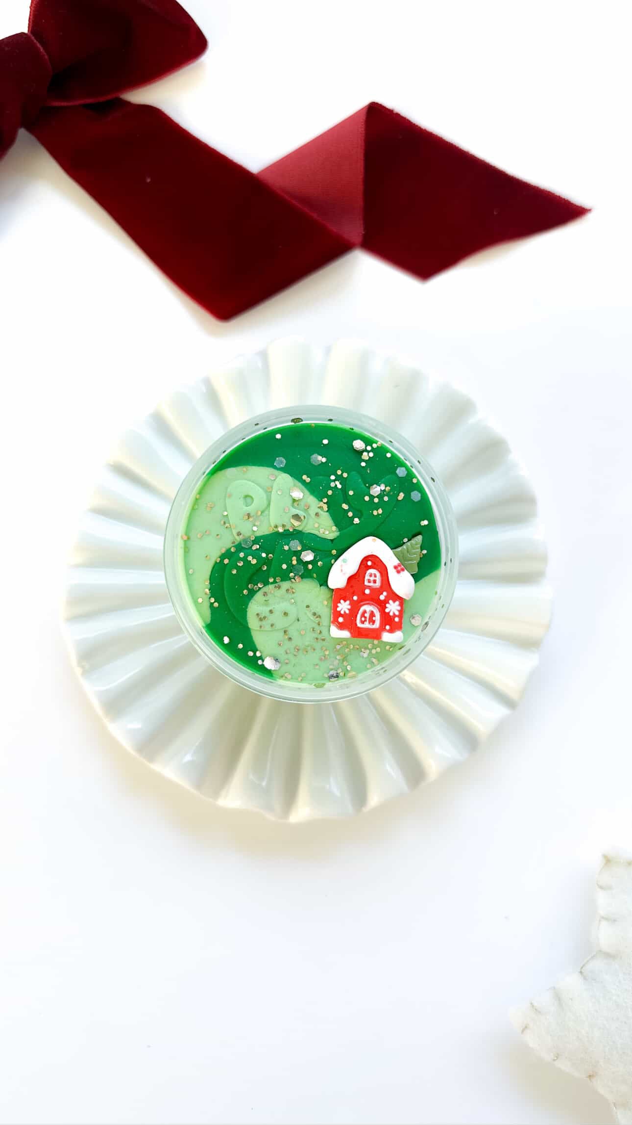 Play Clay - Green Swirl Christmas House 130g