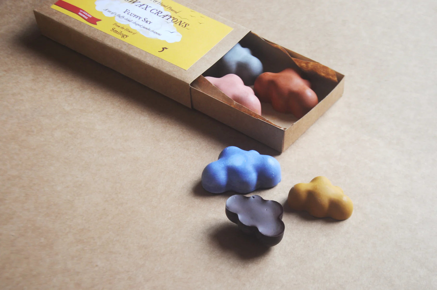 Smilogy - Beeswax Jumbo Cloud Crayons Set of 5