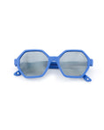Load image into Gallery viewer, Lummi Bunny - Sunglasses Mirror Hexagon Cornflower Blue

