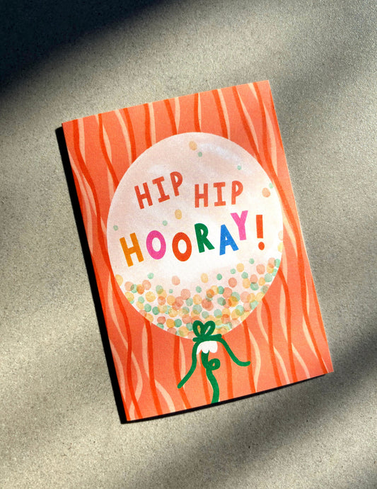 Lauren Sissons Studio - Hip Hip Hooray Birthday Card