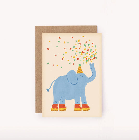 Lauren Sissons Studio - Elephant Mini Birthday Card