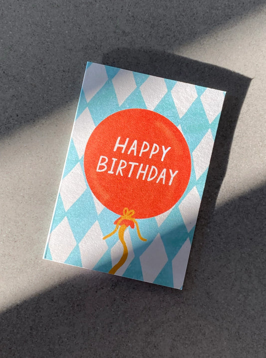 Lauren Sissons Studio - Balloon Mini Birthday Card