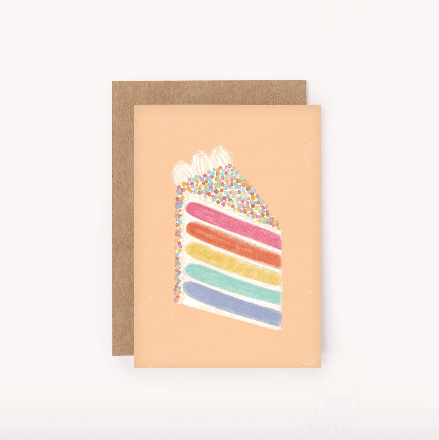 Lauren Sissons Studio - Rainbow Cake Mini Birthday Card
