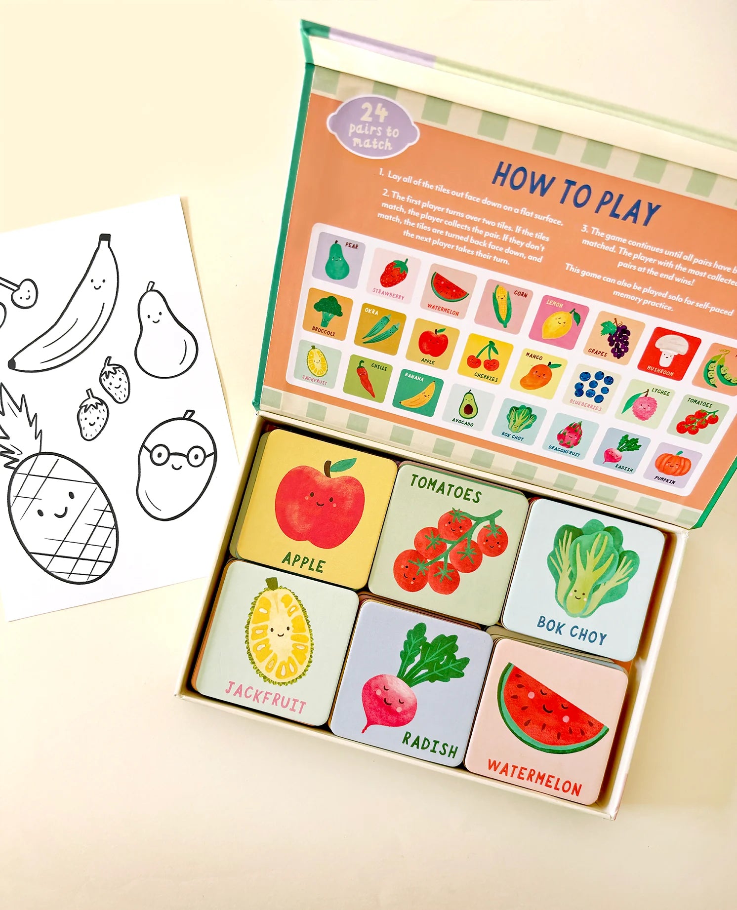 Lauren Sissons Studio - Fruit and Veg Matching Game