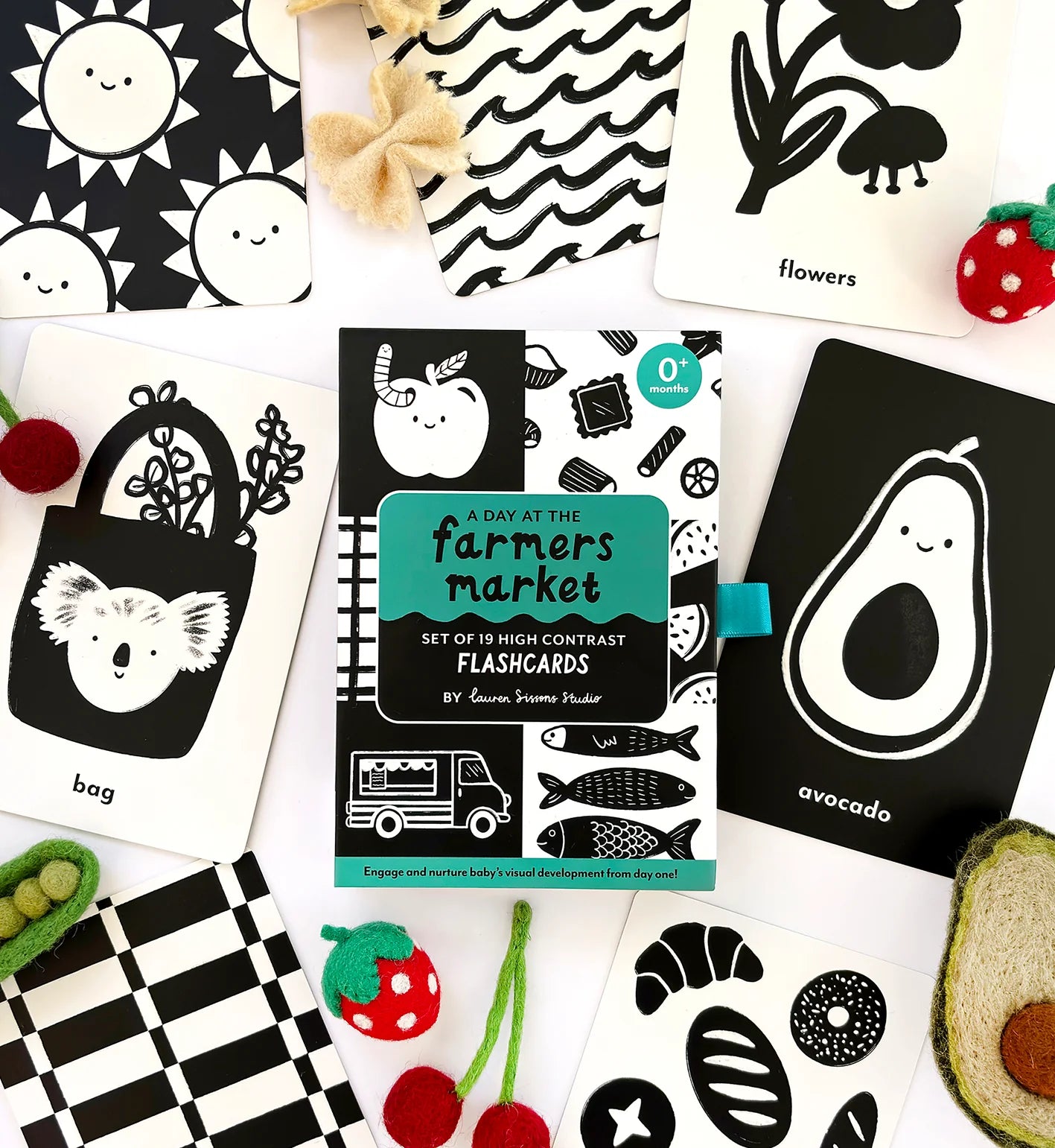 Lauren Sissons Studio - High Contrast Flashcards for Baby