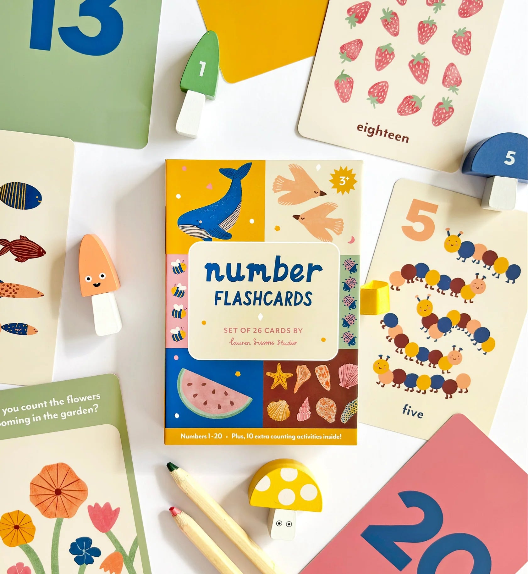 Lauren Sissons Studio - Illustrated Number Flashcards