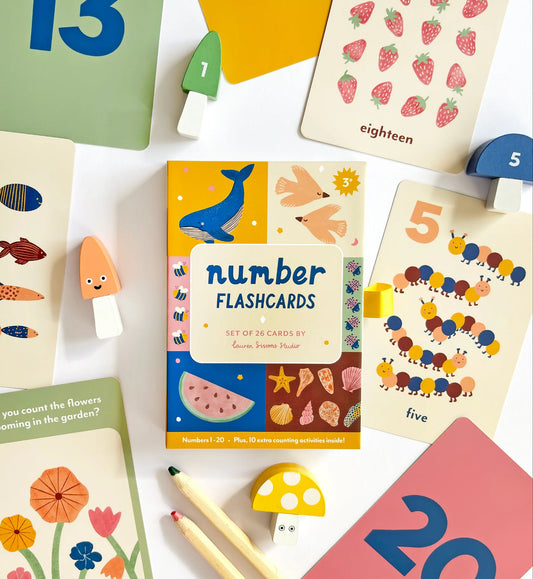 Lauren Sissons Studio - Illustrated Number Flashcards