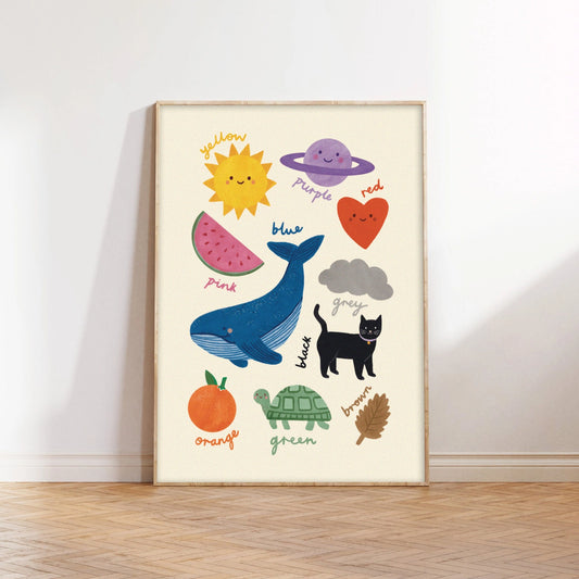 Lauren Sissons Studio - Colours Educational Art Print