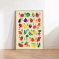 Load image into Gallery viewer, Lauren Sissons Studio - Fruit and Veg A-Z Alphabet Art Print

