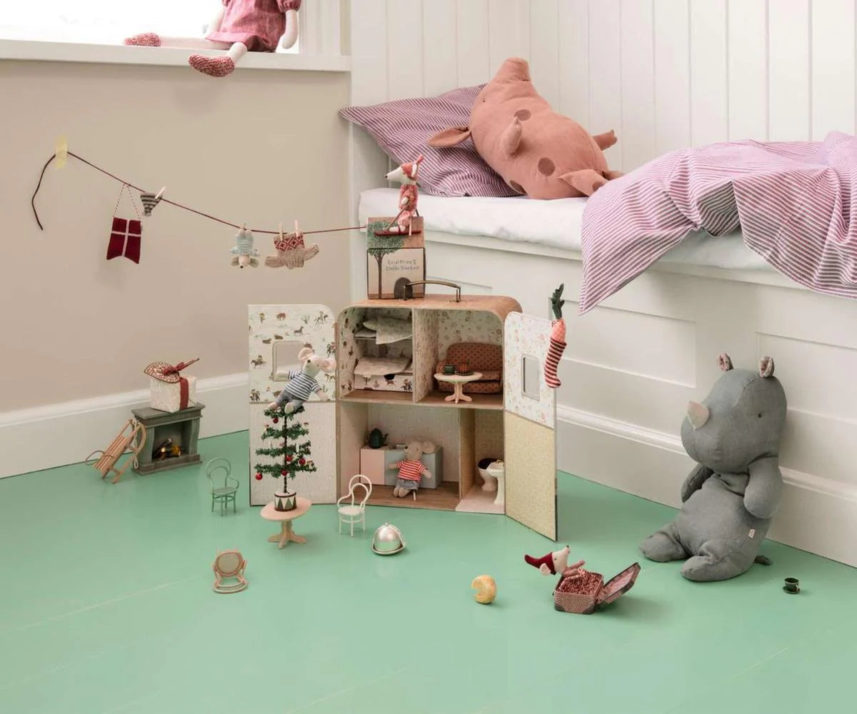 Maileg - Suitcasa with Little Sister and Brother Mouse