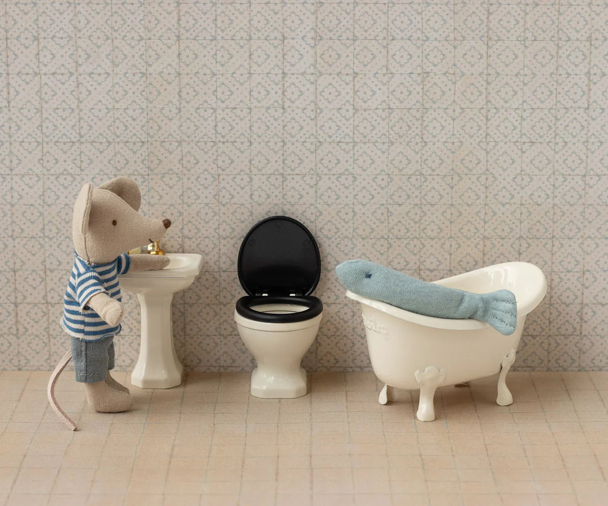 Maileg - WC Toilet for Mouse Off White