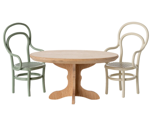 Maileg - Oval Dining Table for Mouse Natural