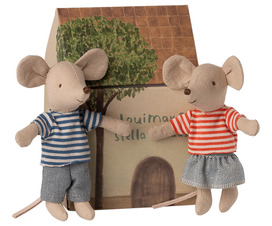 Maileg - LouiMax and Stella Little Brother and Sister Mice