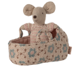Load image into Gallery viewer, Maileg - Baby Mouse in Carry Cot Rose
