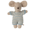 Load image into Gallery viewer, Maileg - Baby Mouse in Carry Cot Blue
