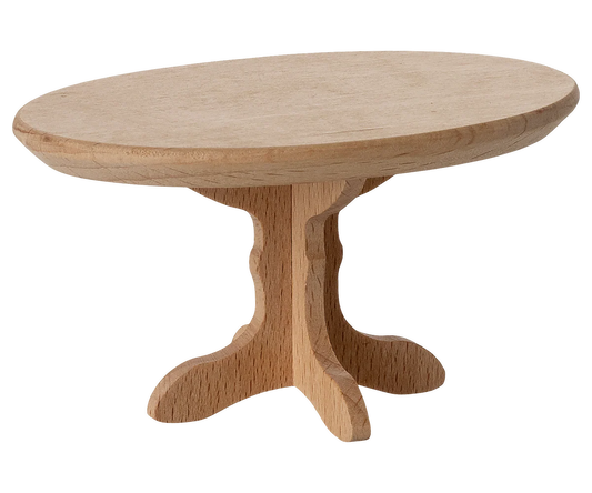 Maileg - Oval Coffee Table for Mouse Natural