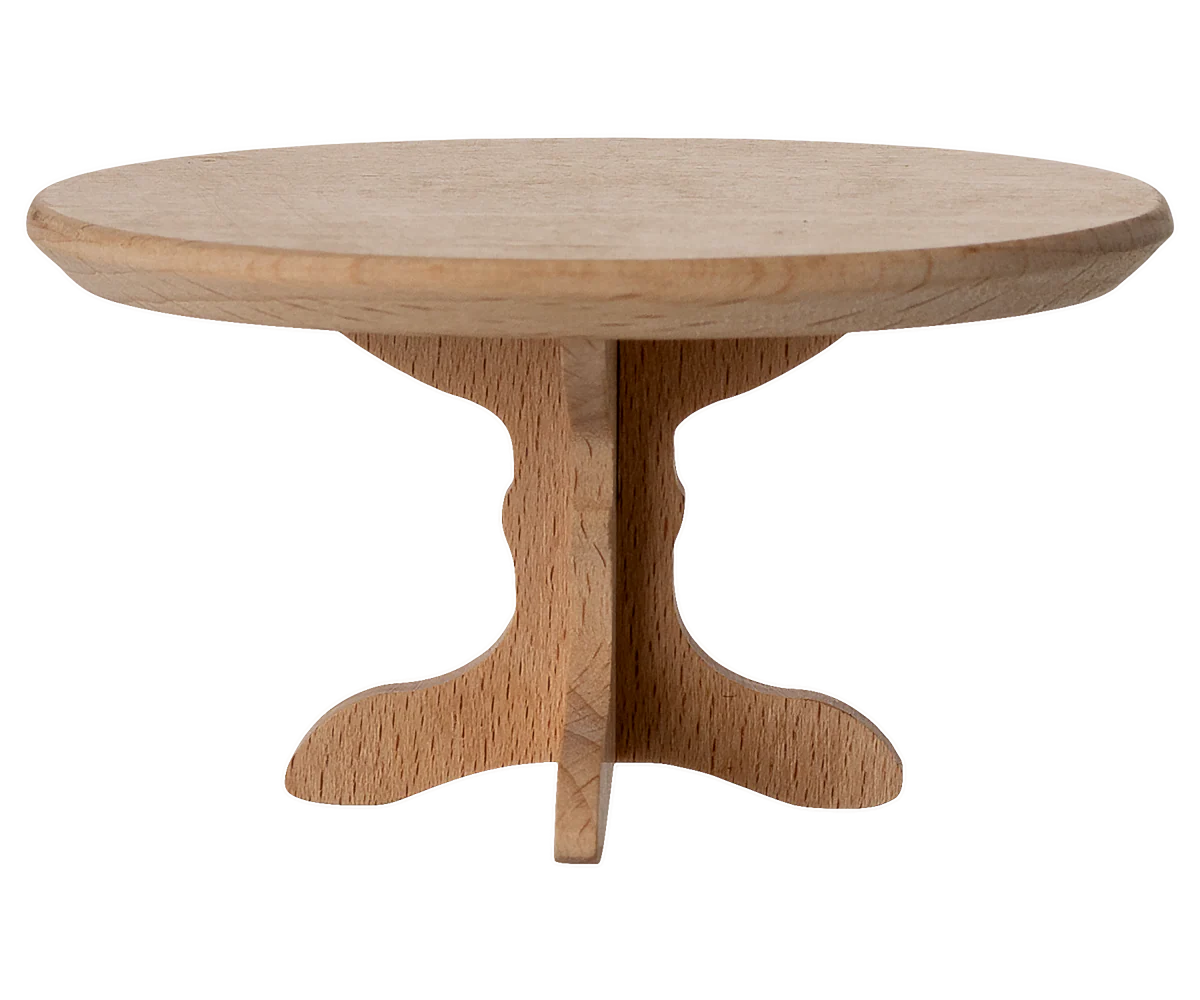 Maileg - Oval Coffee Table for Mouse Natural