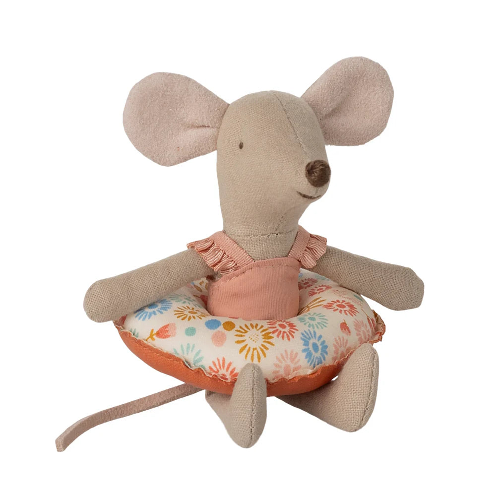 Maileg - Beach Mouse with Float Little Sister Flower