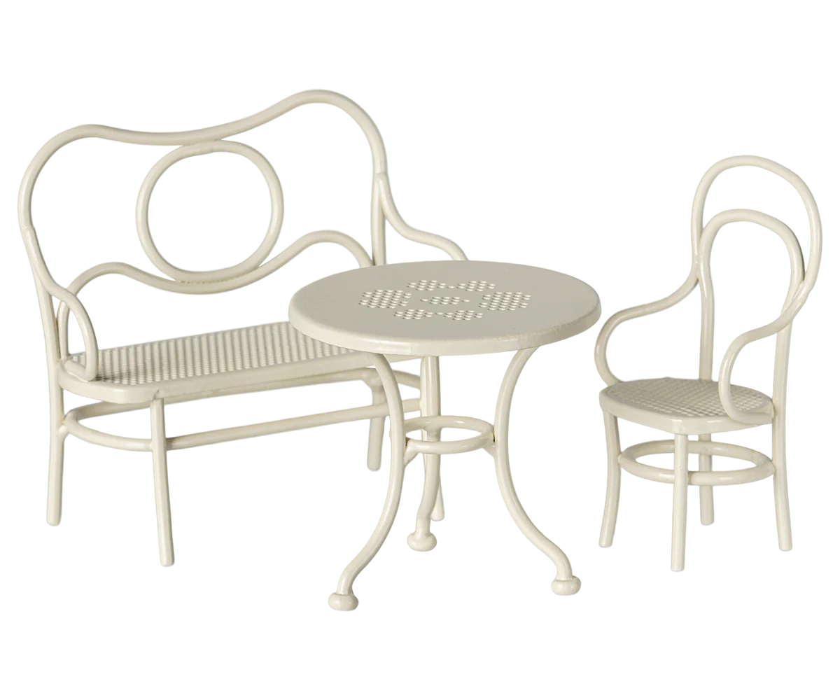 Maileg - Cafe Set for Mouse Small Off White