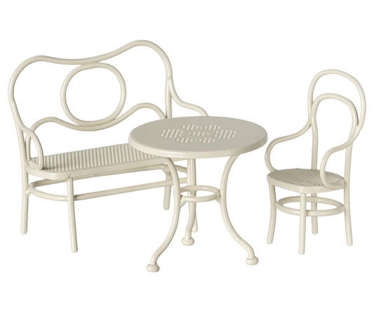 Maileg - Cafe Set for Mouse Small Off White