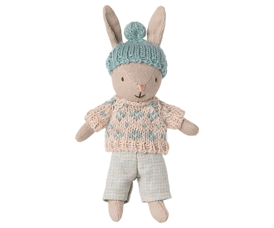 Maileg - Winter Rabbit Micro Sand Mint